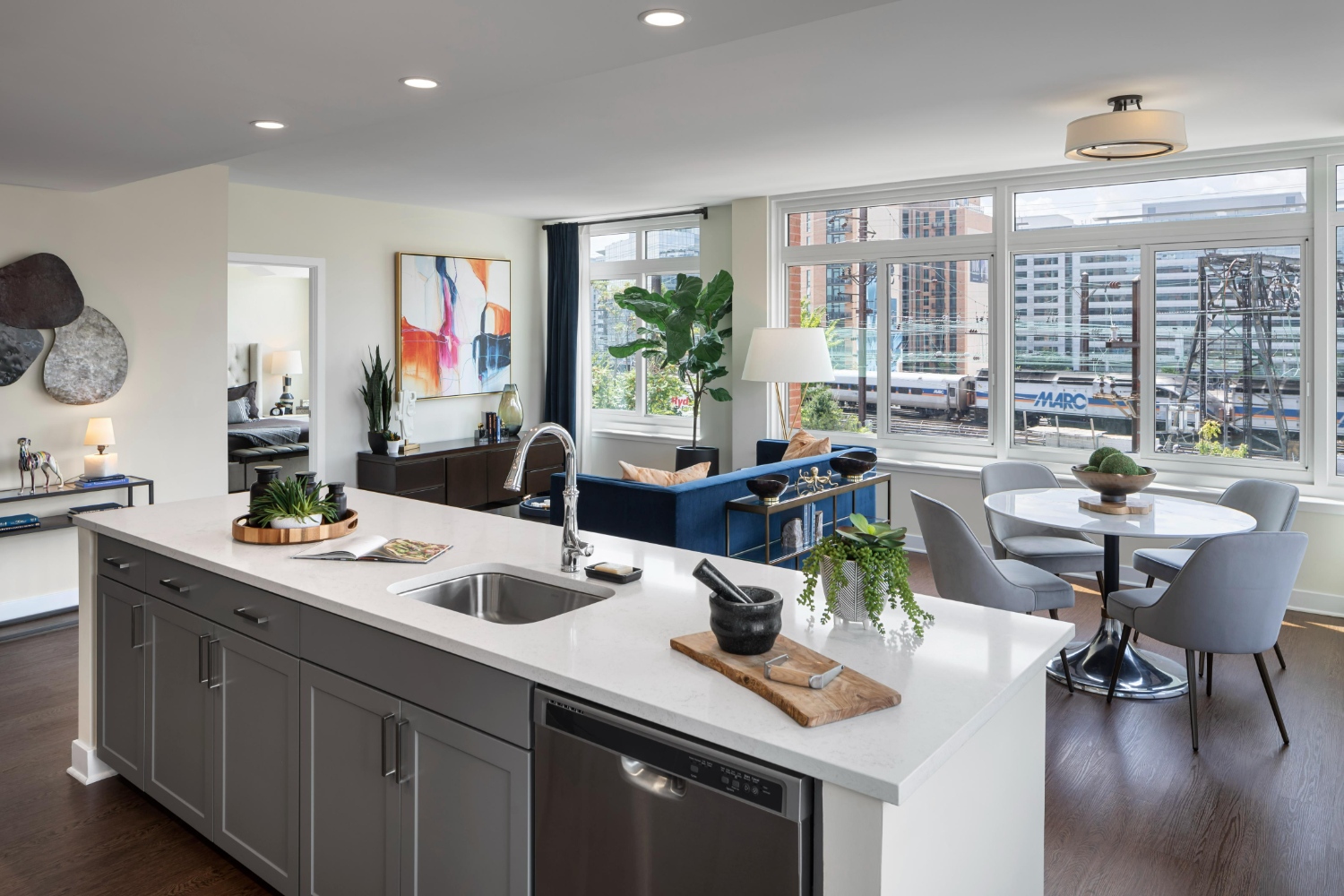 Union Place : Kitchen and living room