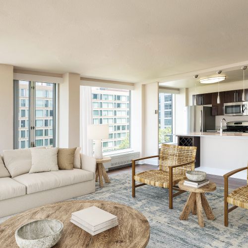 Relax and unwind in our living rooms with either hardwood or carpeted flooring options, tailored to your style