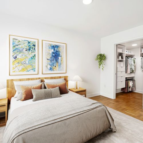 Rich, warm, natural wood flooring adds a touch of elegance to your sanctuary	