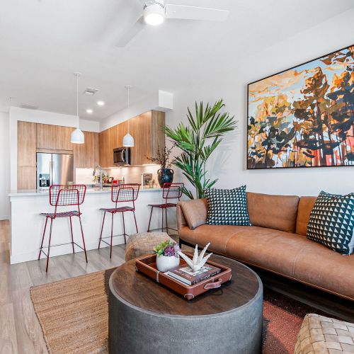 Open concept apartment