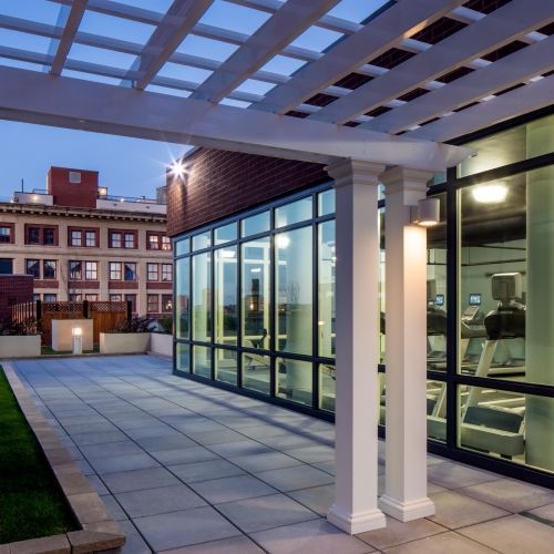 Exterior view of fitness center