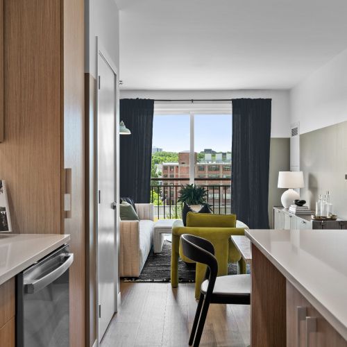 Discover a kitchen outfitted with modern GE Energy Star appliances. 	