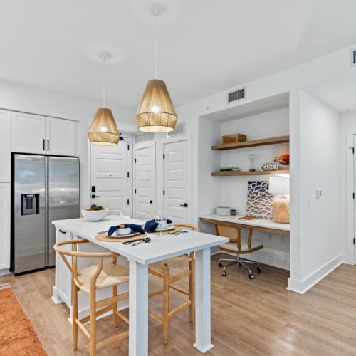 NOVEL Beach Park model apartment kitchen