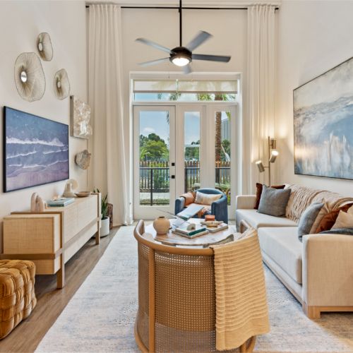 NOVEL Beach Park model living room 2 bedroom apartment