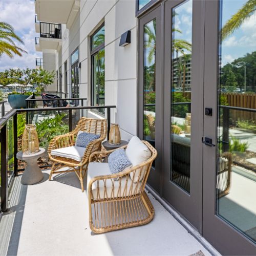 NOVEL Beach Park balcony terrace model apartment