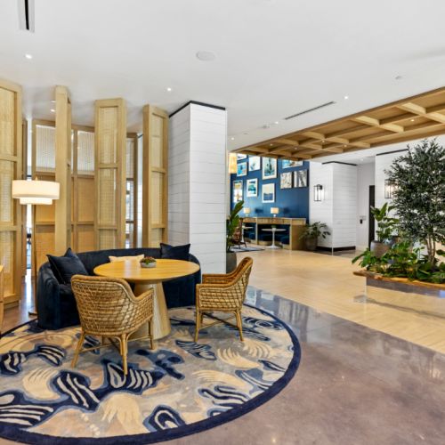 NOVEL Beach Park leasing office lobby