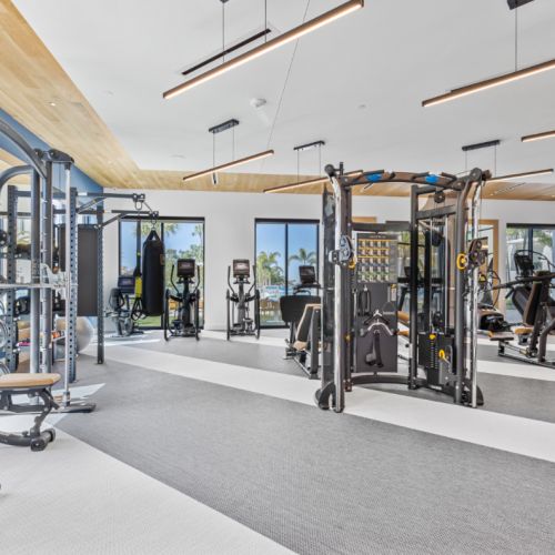 NOVEL Beach Park fitness and cardio room