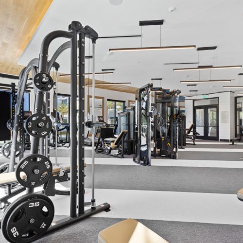 NOVEL Beach Park fitness and cardio room