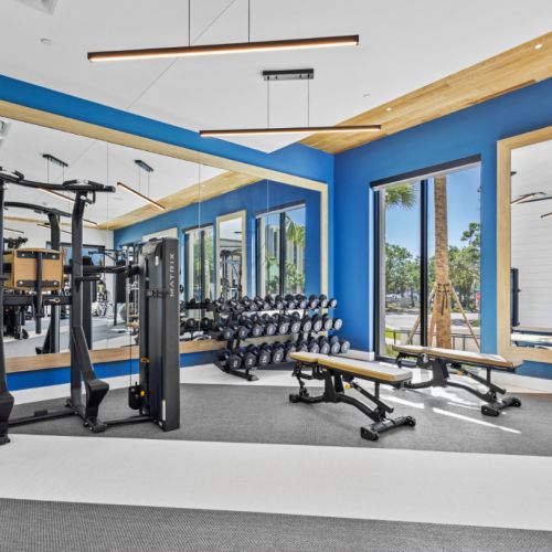 NOVEL Beach Park fitness and cardio room