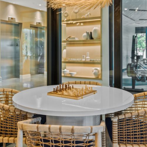 Resident game and card room