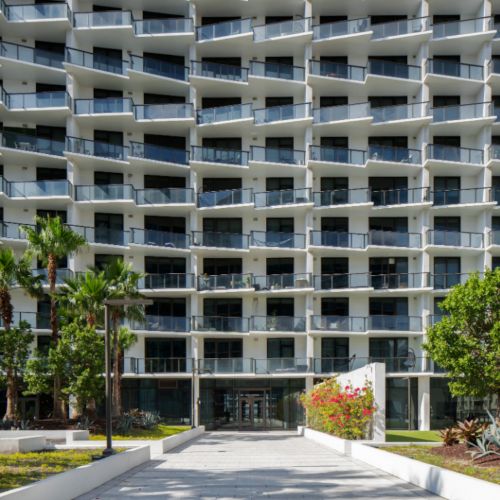 Park building entrance	