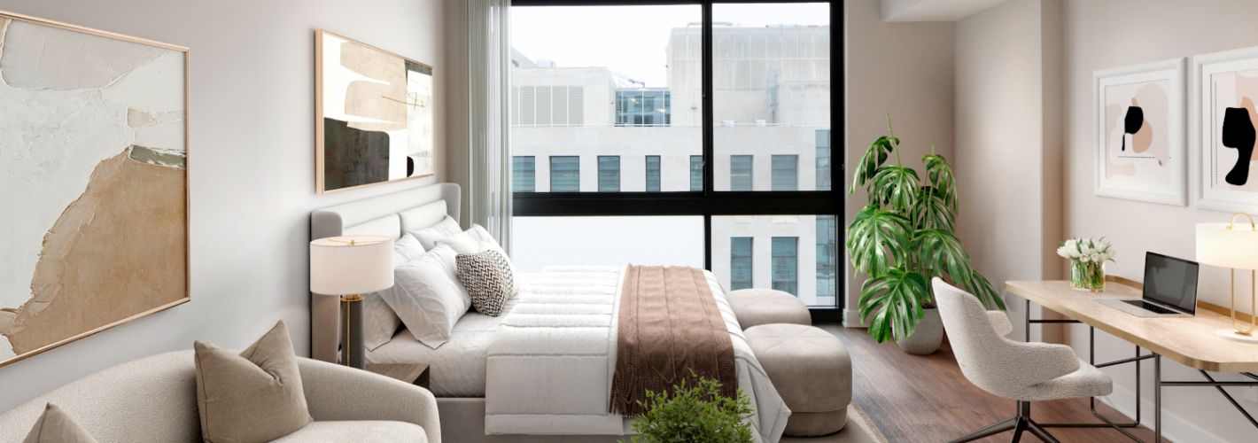 565 Penn Residences : Large floor to ceiling windows bring in the perfect afternoon lighting	