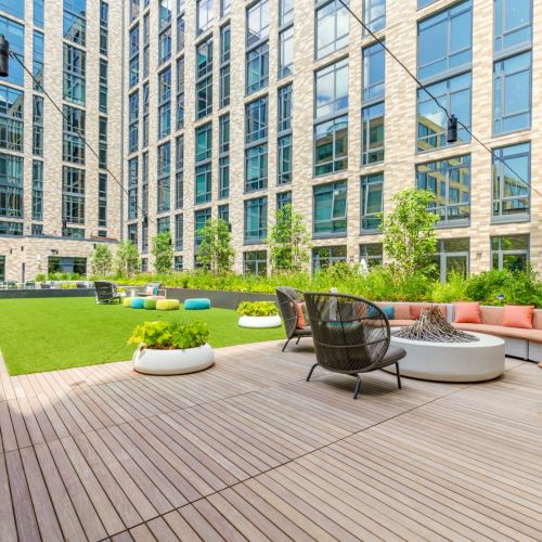 The courtyard has everything for a great day outdoors