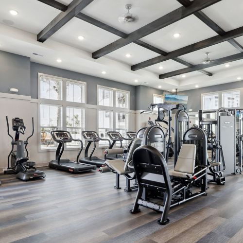 Bright and energizing  fitness center
