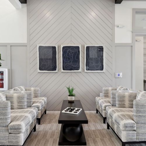 Clubhouse with ample seating areas