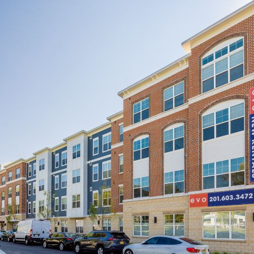 Exterior view of building from street 	