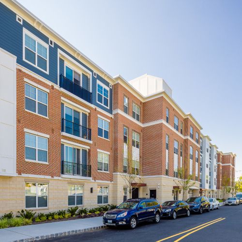 Exterior view of building from street 	