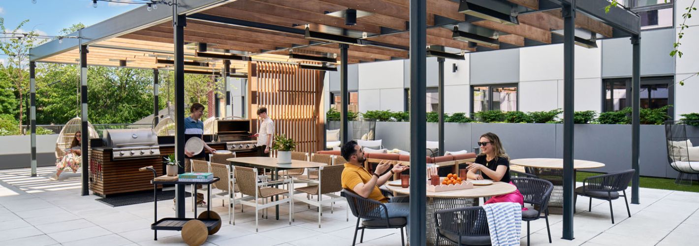 Grill and entertain with ample space	