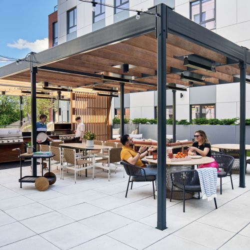 Grill and entertain with ample space	