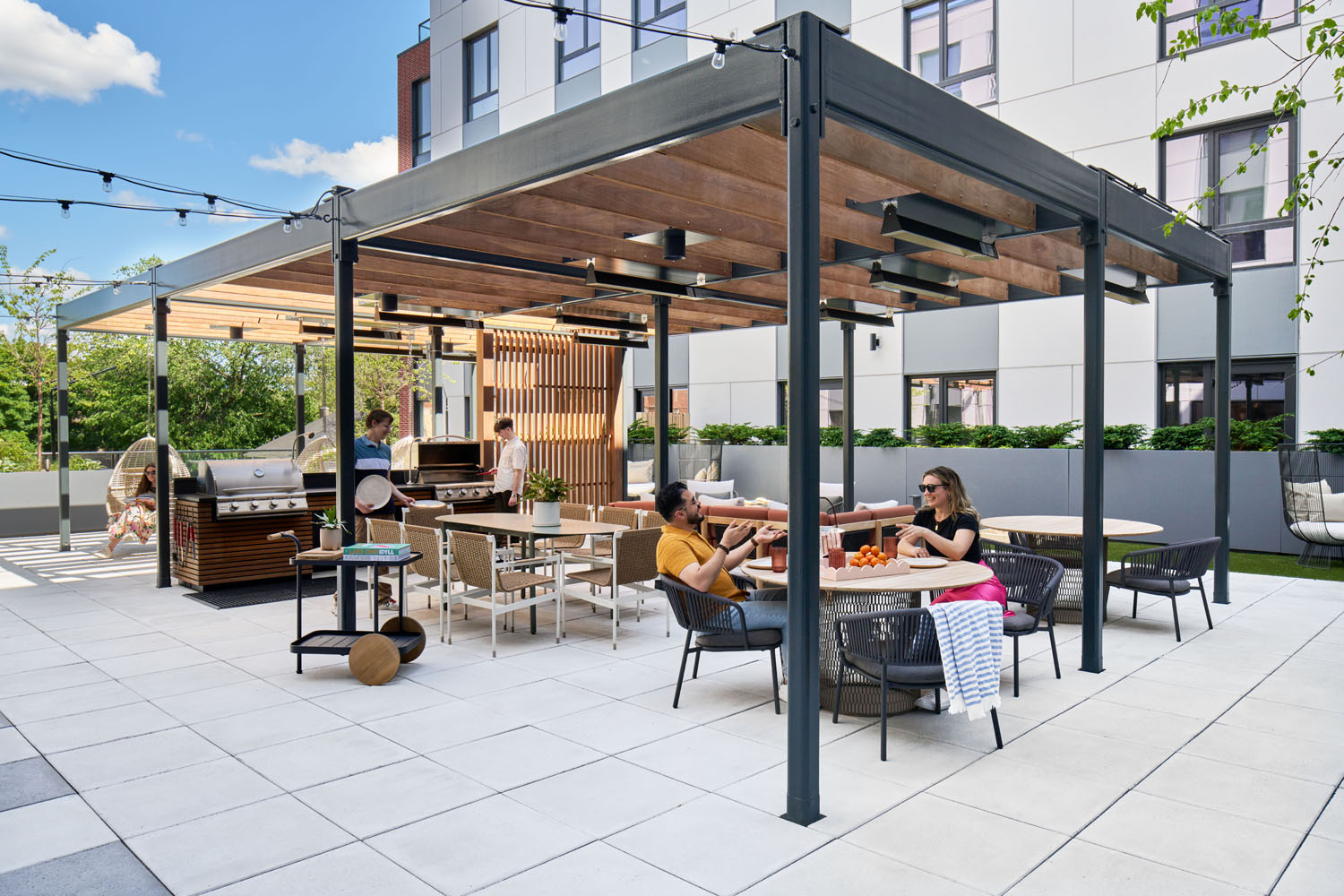 Grill and entertain with ample space	