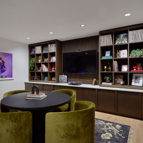 Discover your new favorite record in the media room	