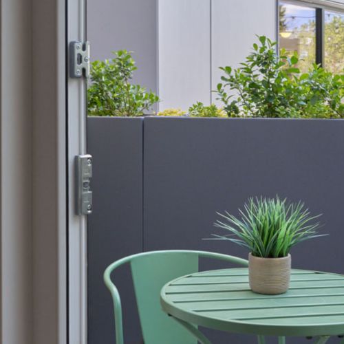 Private apartment patio	