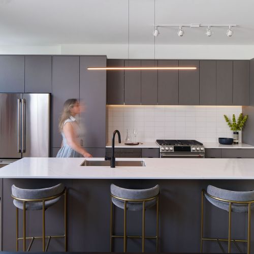 Kitchens with ample storge and counter space	