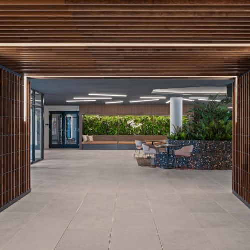 Weight room featuring modern equipment.