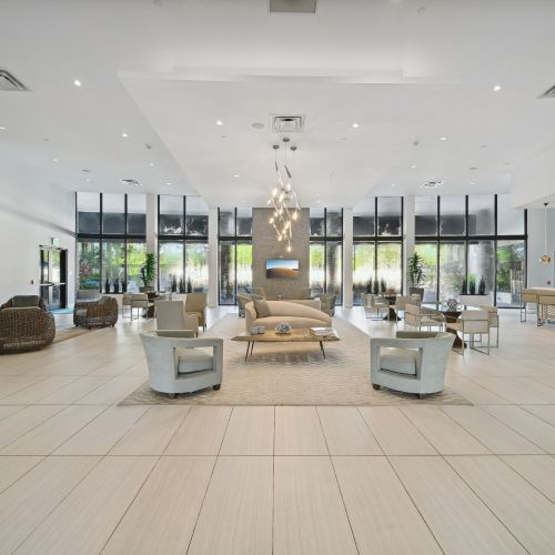 Clubhouse with ample seating