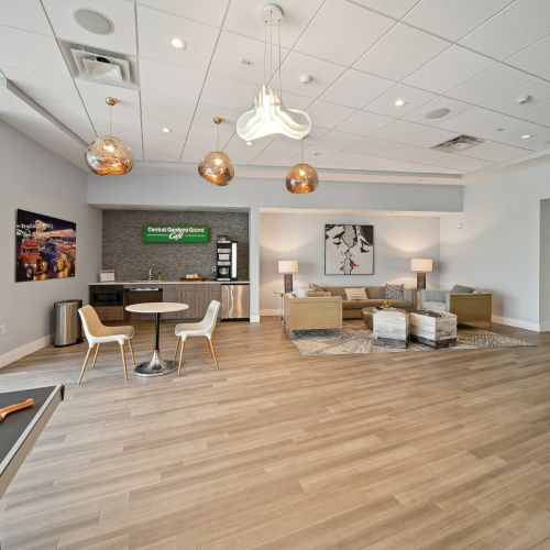 Coffee bar in lounge