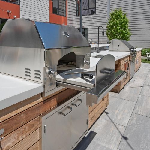 Outdoor space for summer gatherings.