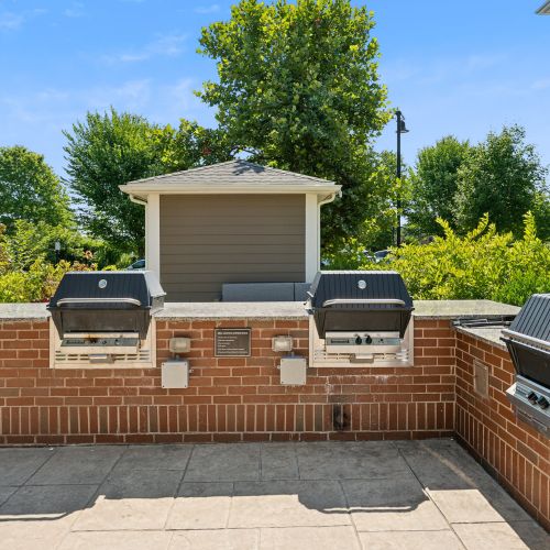 Outdoor grilling station 	