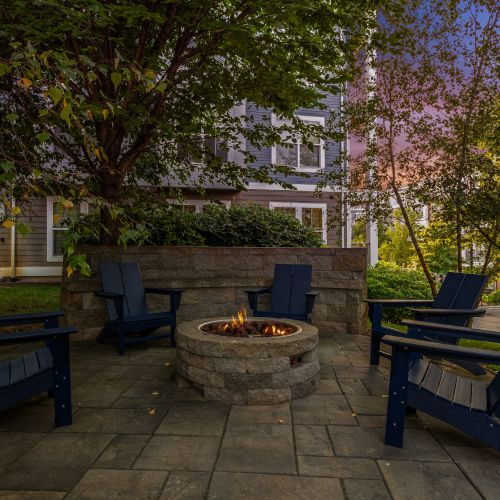 Firepit with seating	