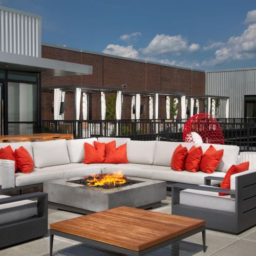 Rooftop firepit