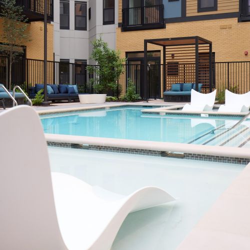 Relax and find rejuvenation at Margaux's private pool deck oasis.