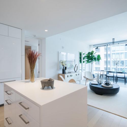 Living room view from kitchen island