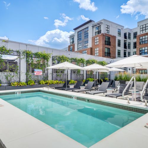 Another angle of our inviting rooftop pool—perfect for a refreshing swim.	