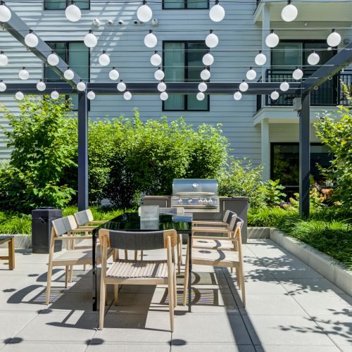 Host a barbecue with friends at our rooftop tables and grills.	