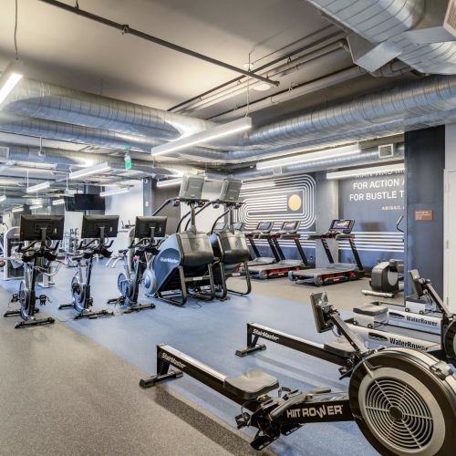 Build strength and endurance with our rowing machines in the fitness center.