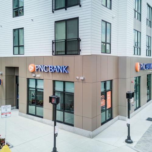 Convenient banking with PNC Bank just steps away.	