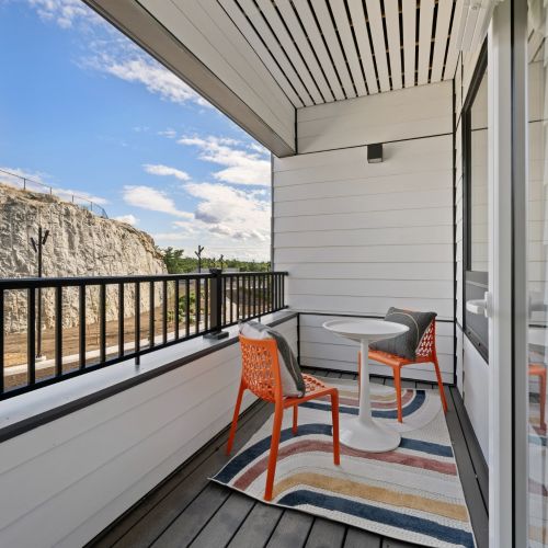 Cozy balcony bliss: A charming spot with a view