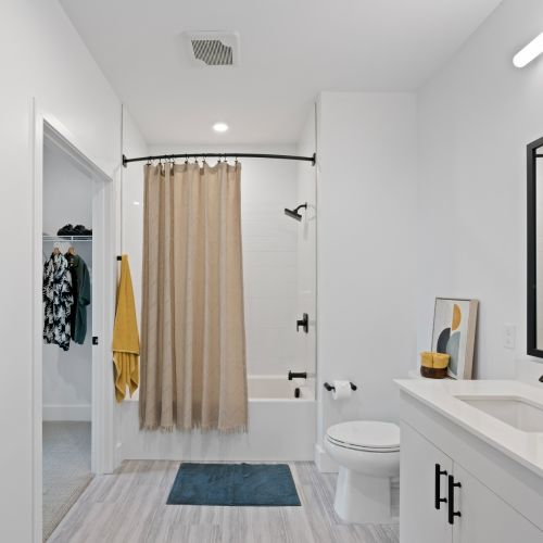 Modern bath with a spa-like feel