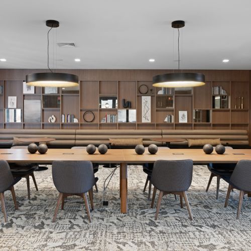 Enjoy multiple coworking areas with lounge space