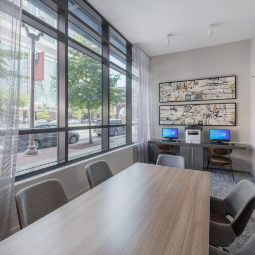 Enjoy fresh coffee from our coffee station