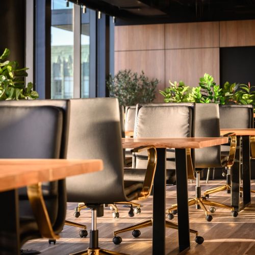 Coworking space tables	