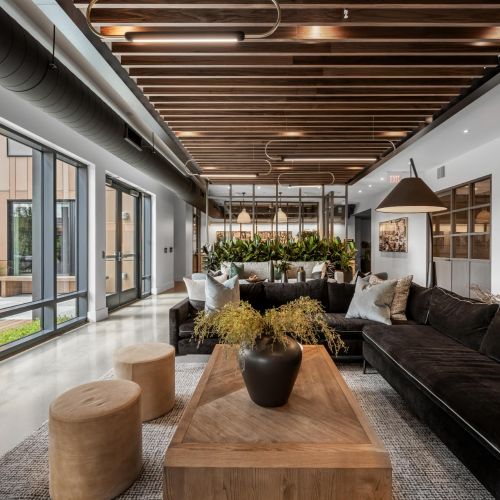 A different perspective of our cozy sectional seating, where relaxation meets elegance.