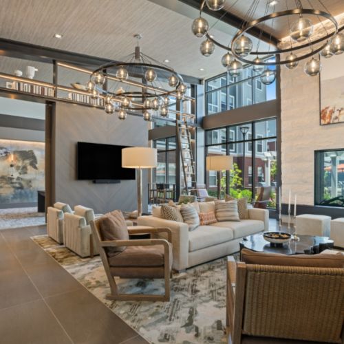 Light filled resident lounges bring indoor spaces to life