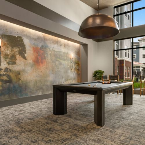 Enjoy a game around the billiards table