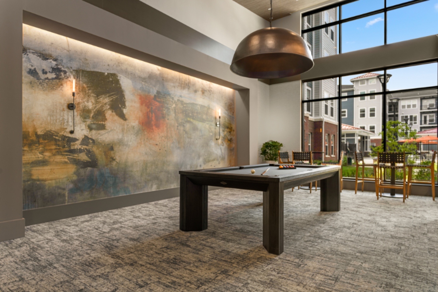 Aspen at Melford Town Center : Enjoy a game around the billiards table