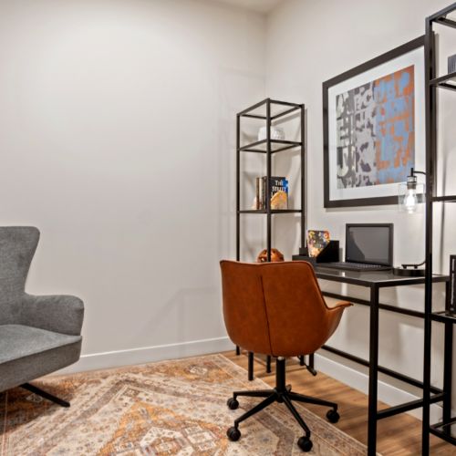 Work or play in this cozy nook